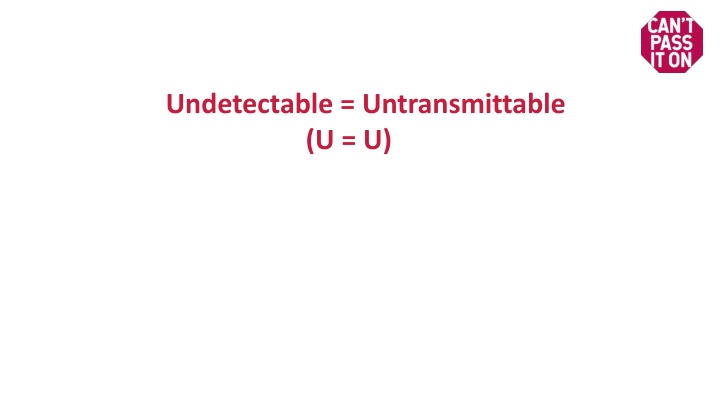 undetectable untransmittable u u