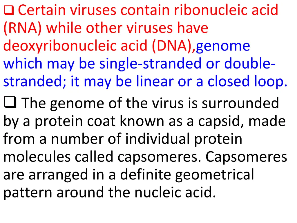 certain viruses contain ribonucleic acid