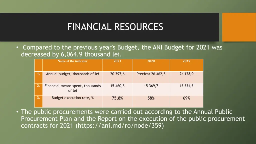 financial resources 1