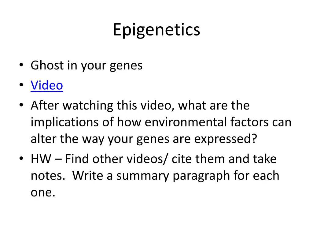 epigenetics