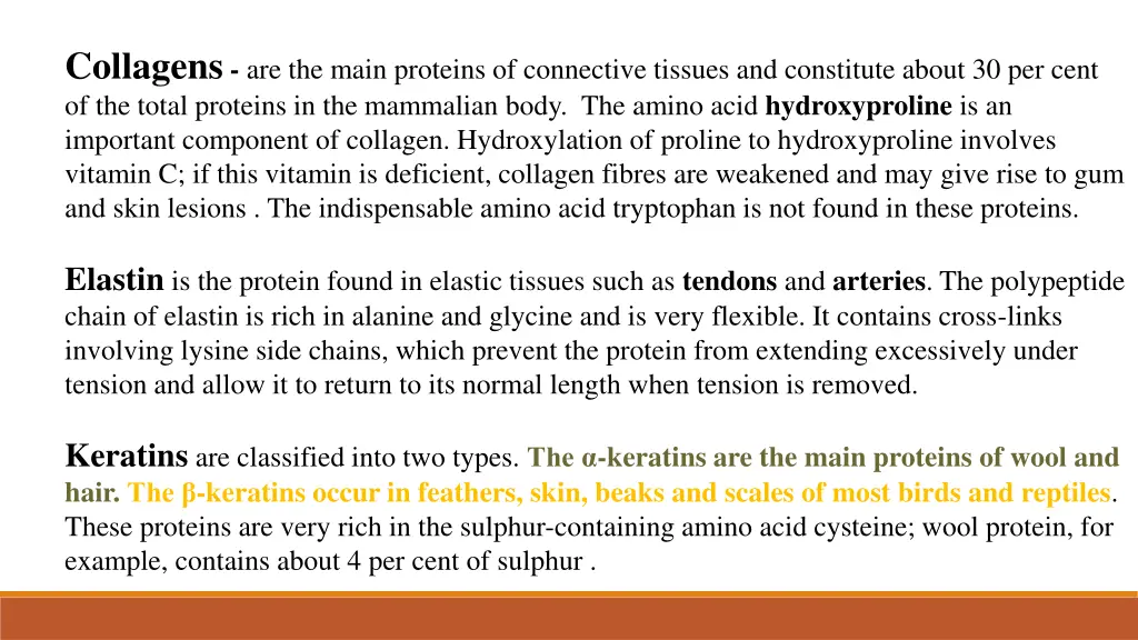 collagens are the main proteins of connective