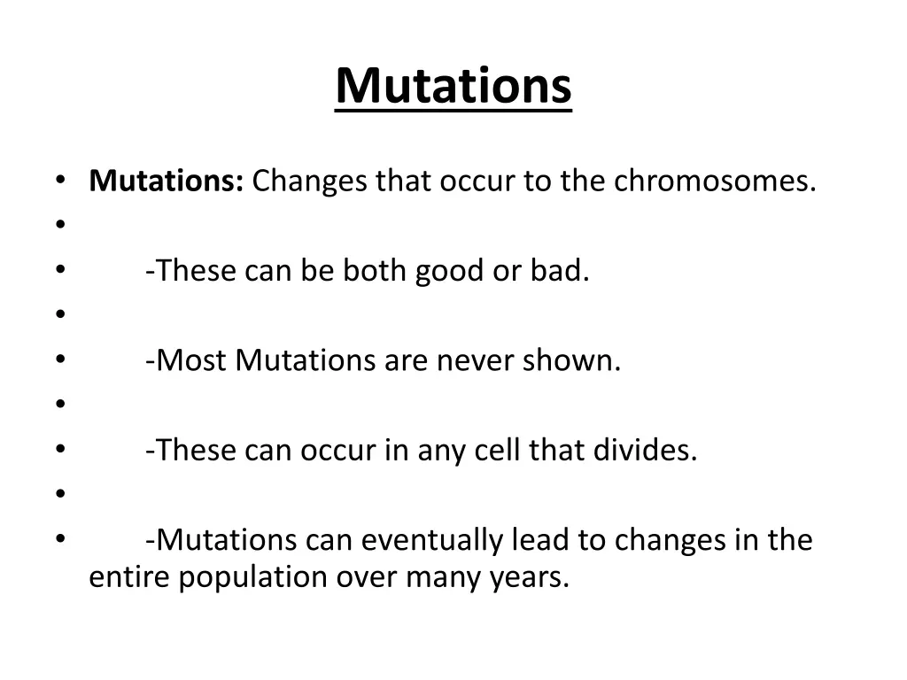 mutations