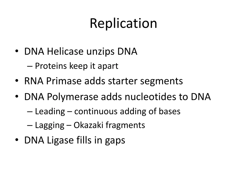 replication