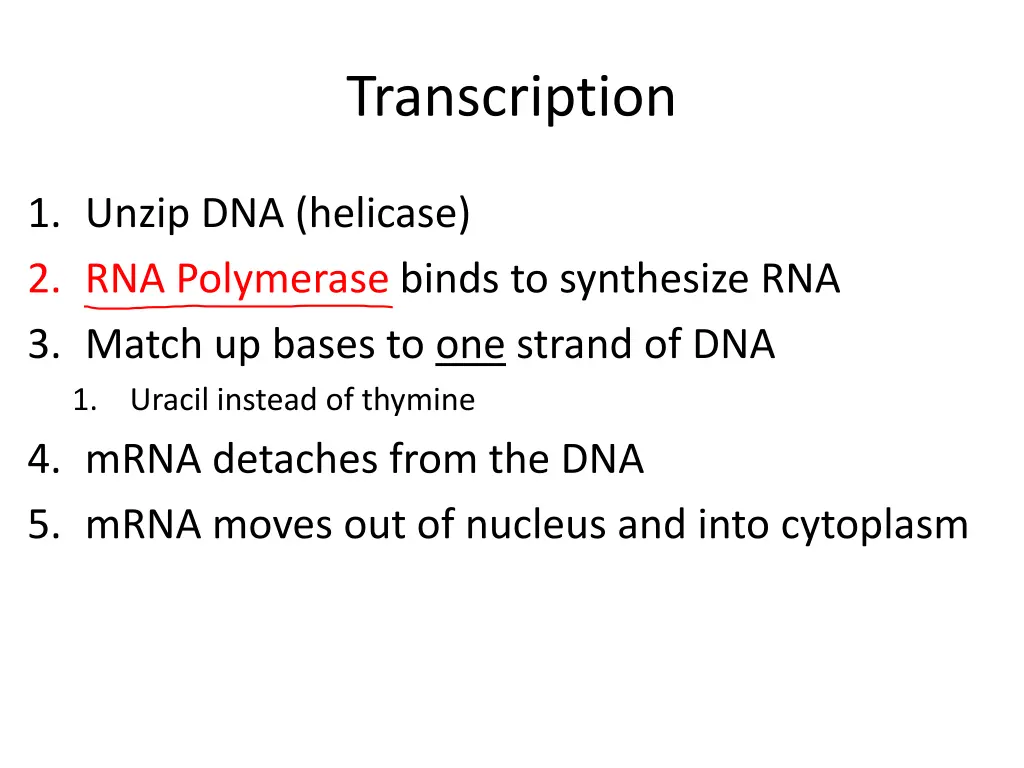 transcription 1