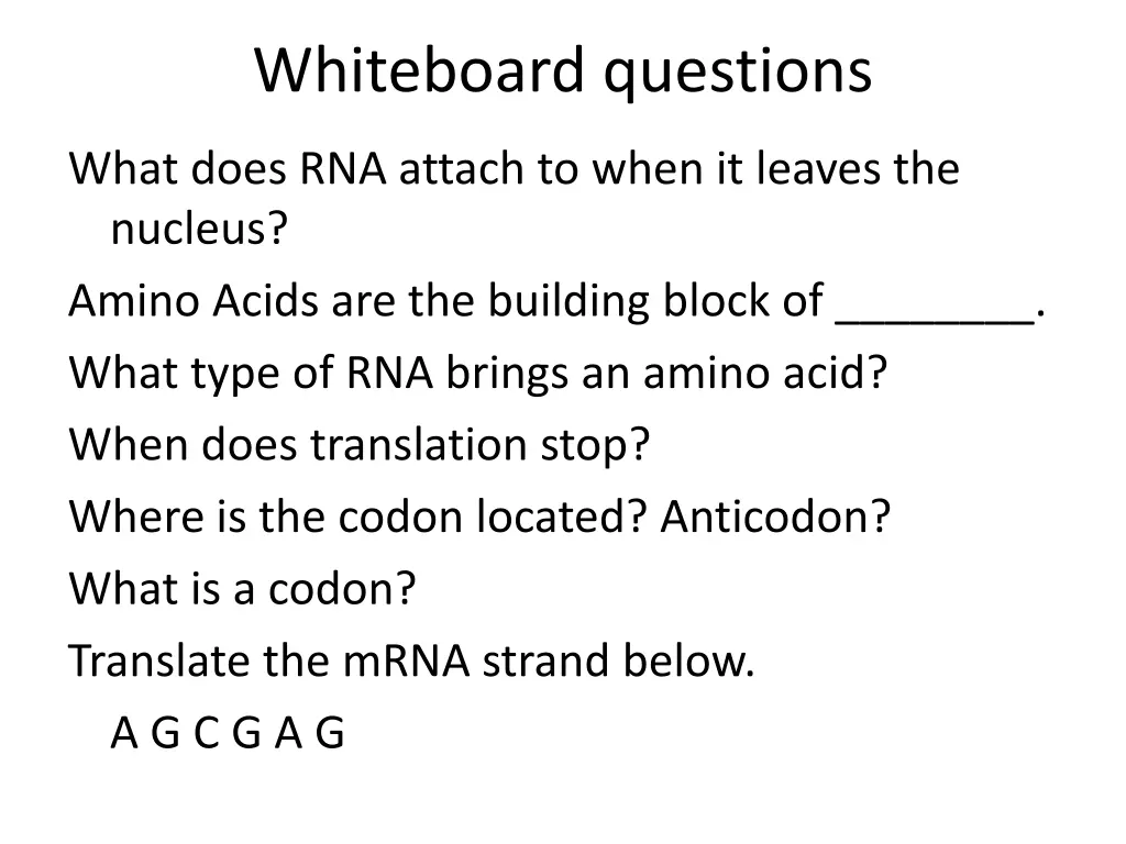 whiteboard questions