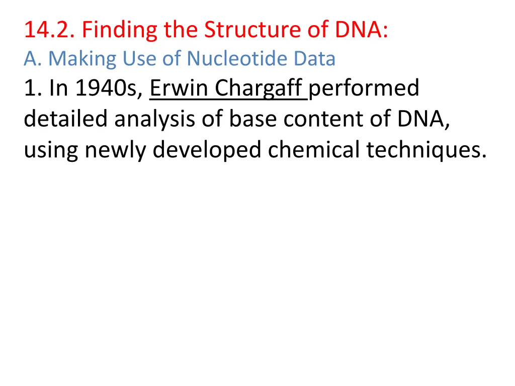 14 2 finding the structure of dna a making