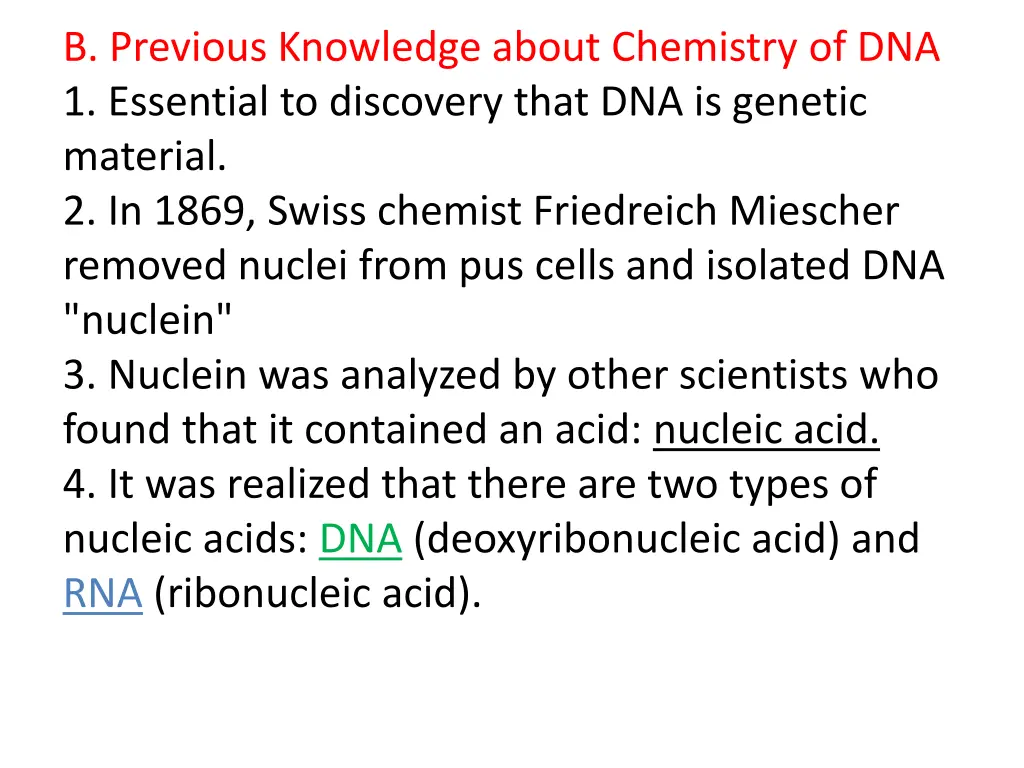 b previous knowledge about chemistry