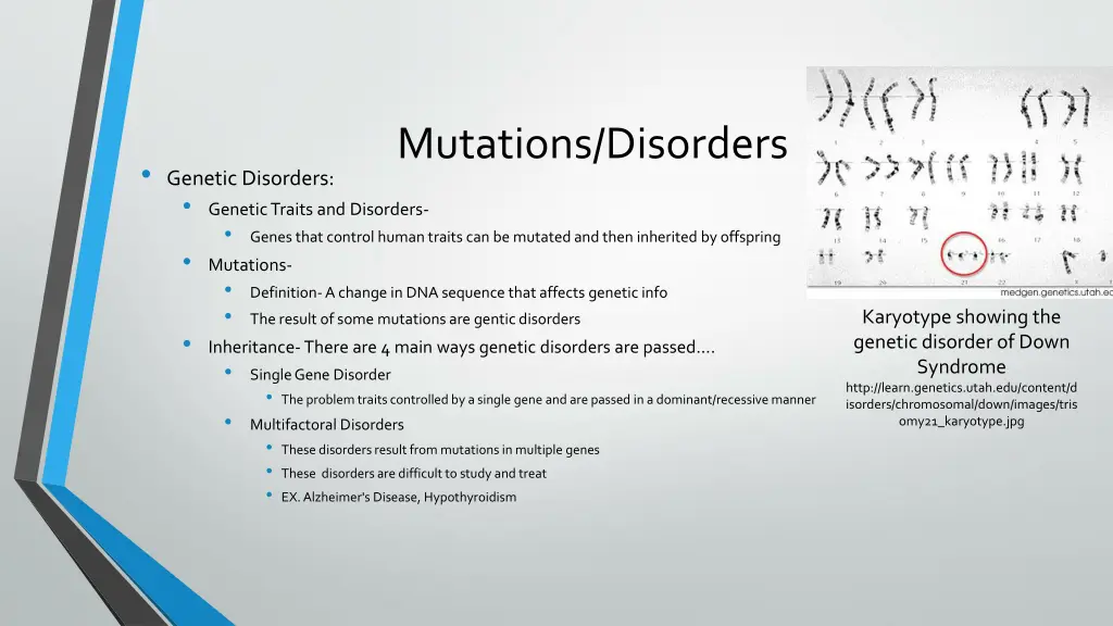 mutations disorders