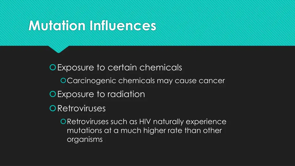 mutation influences