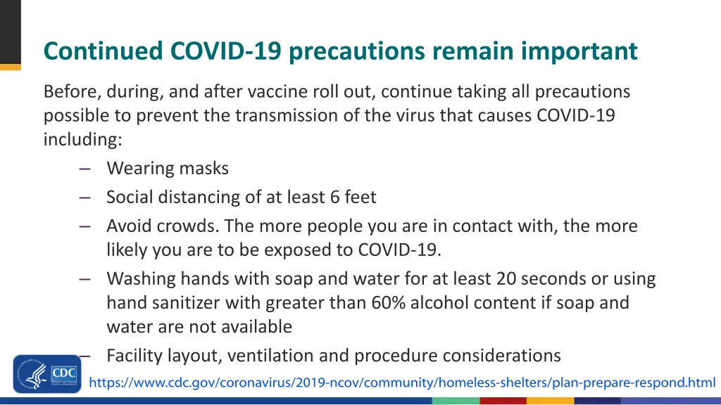 continued covid 19 precautions remain important