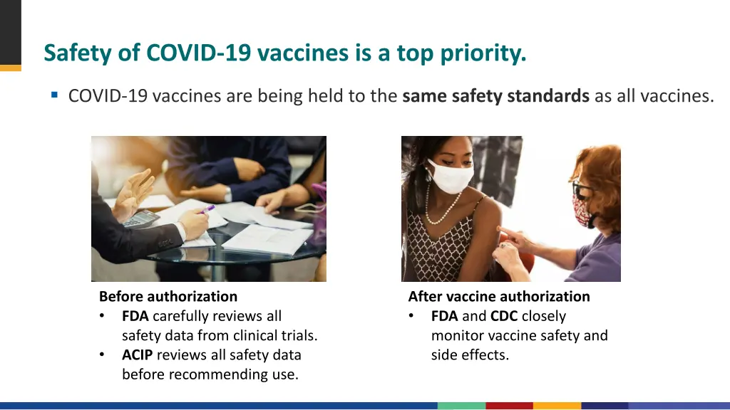 safety of covid 19 vaccines is a top priority