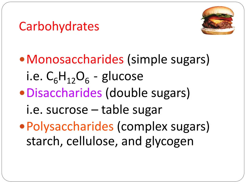 carbohydrates