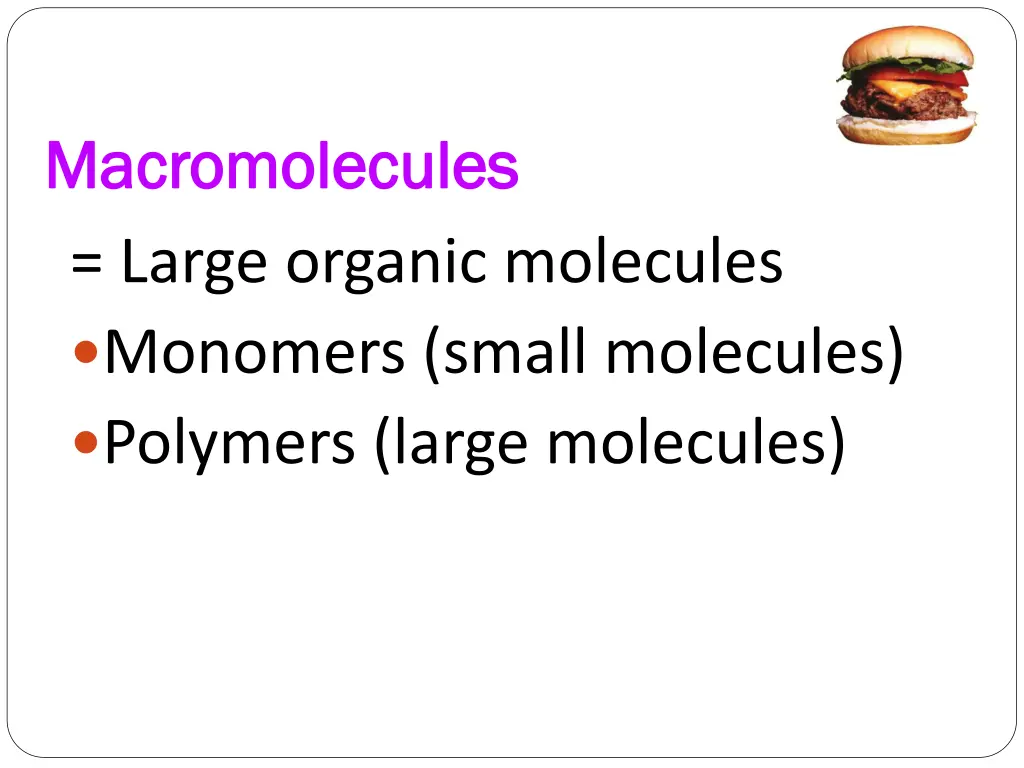 macromolecules macromolecules large organic