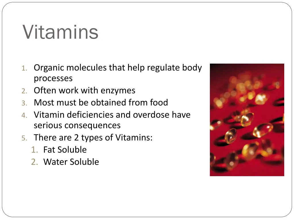 vitamins