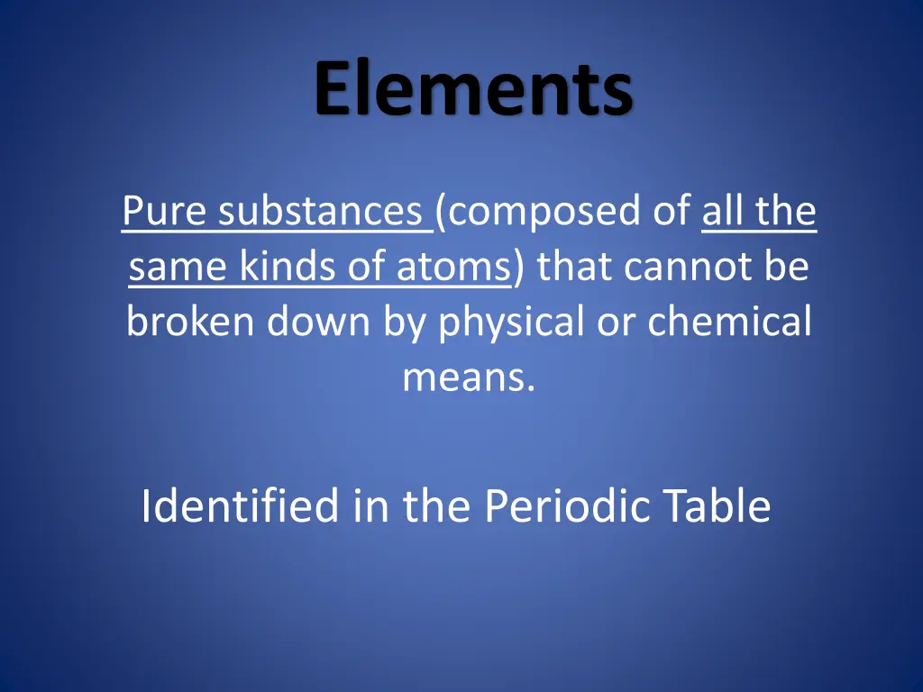 elements