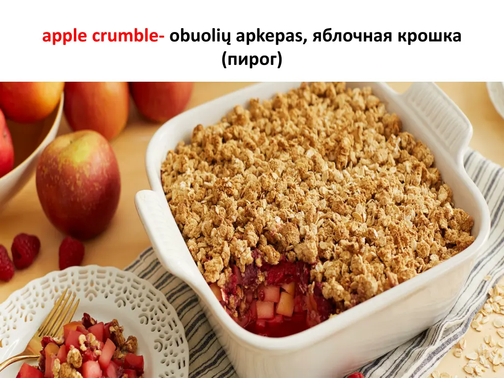 apple crumble obuoli apkepas