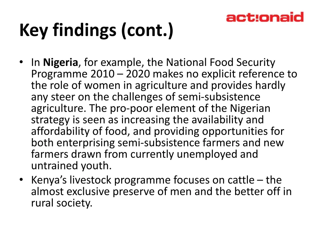 key findings cont 1