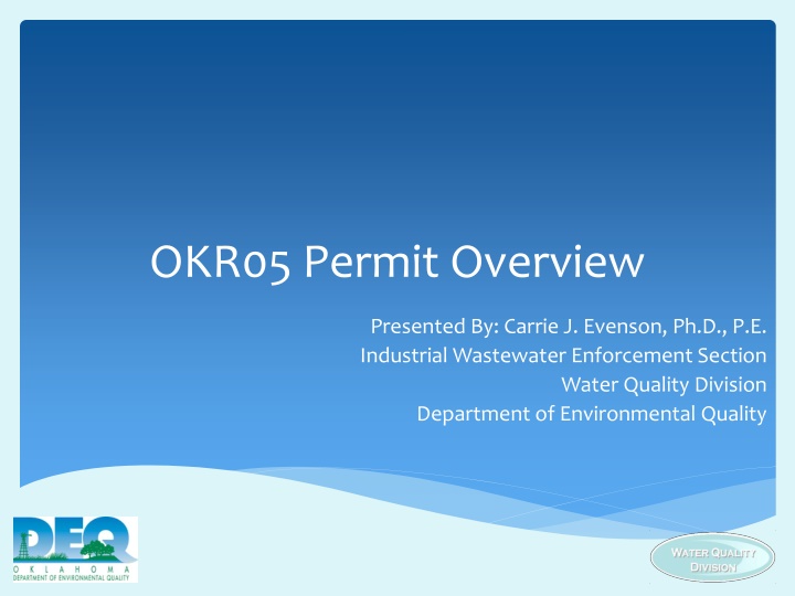 okr05 permit overview