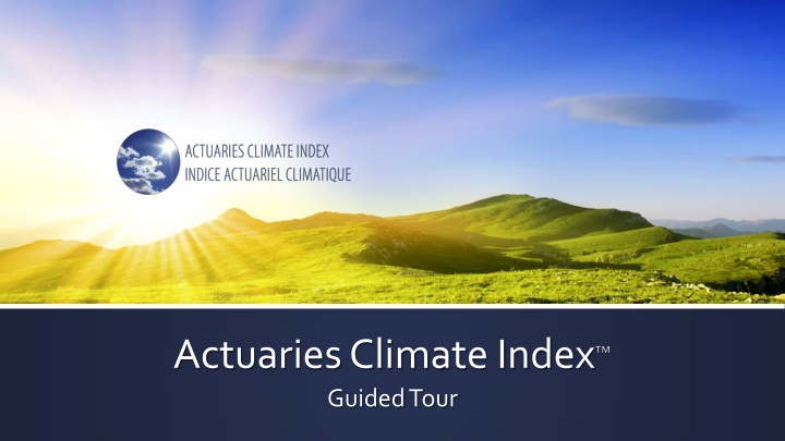 actuaries climate index guided tour