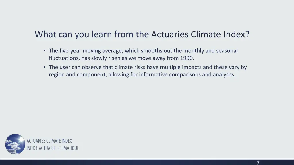 what can you learn from the actuaries climate 1