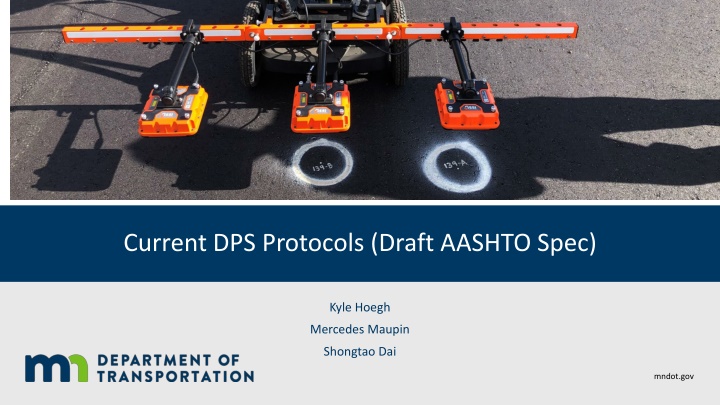 current dps protocols draft aashto spec