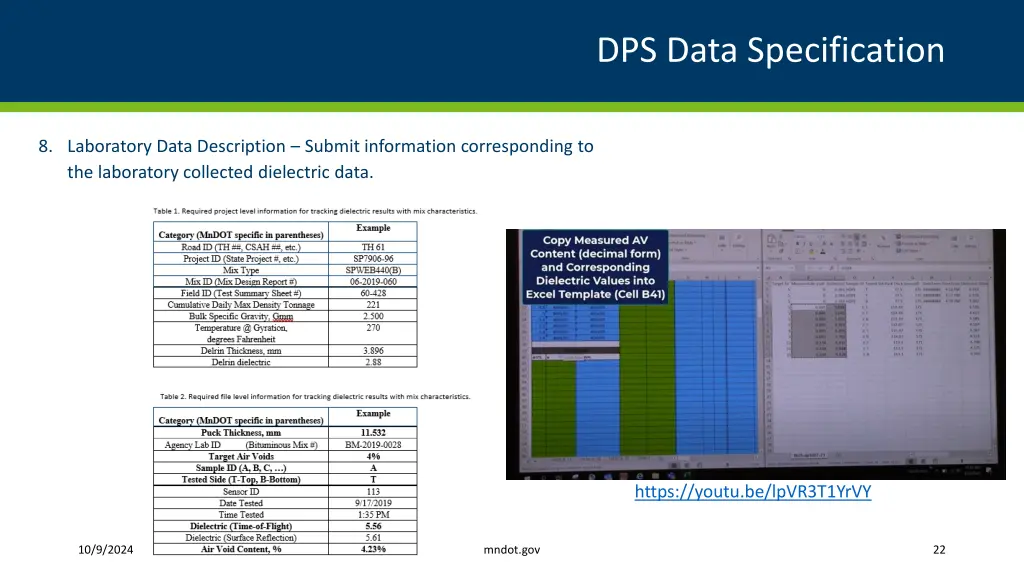 dps data specification 18