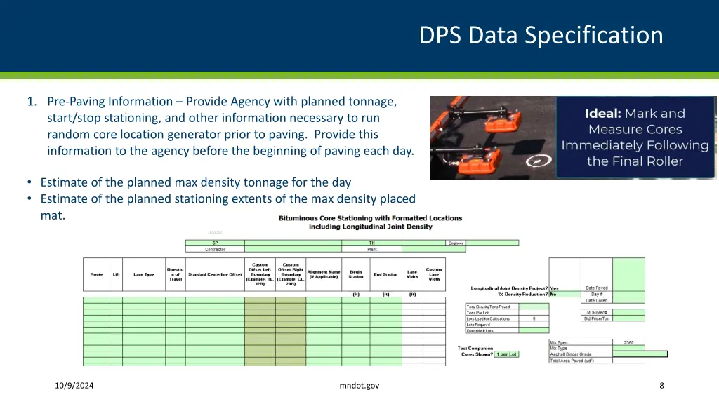 dps data specification 4