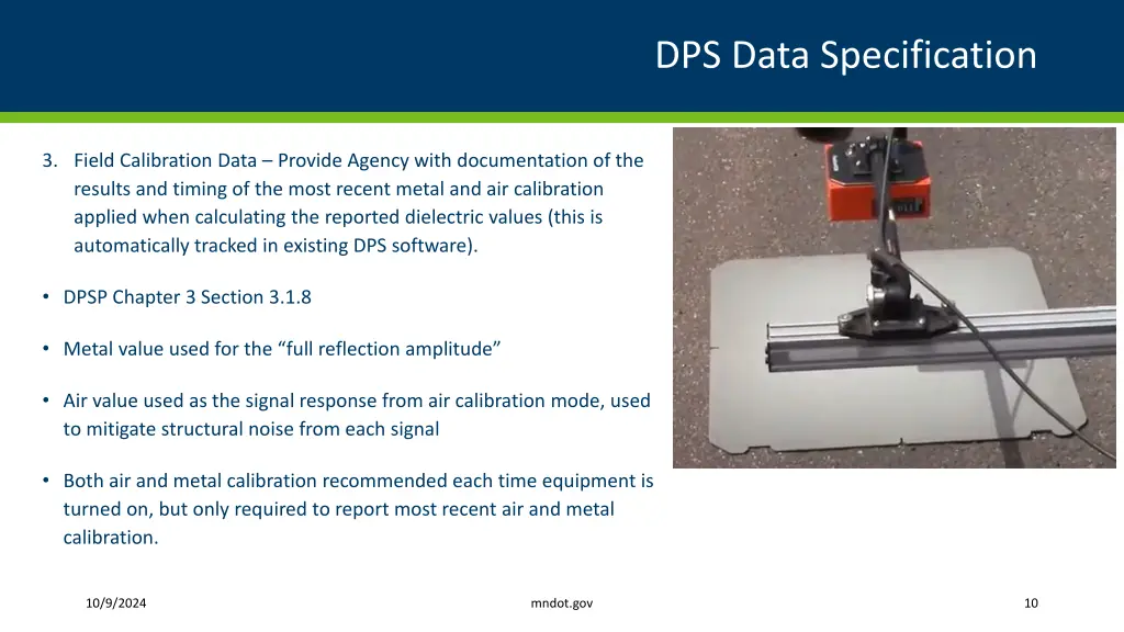 dps data specification 6