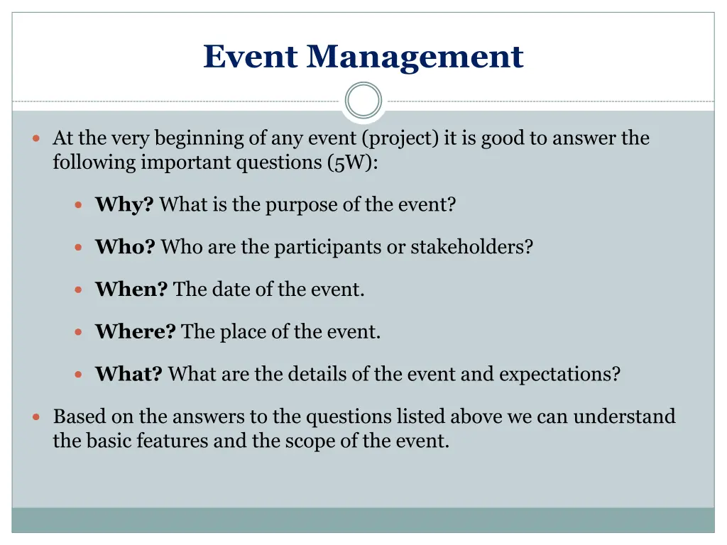 event management 2