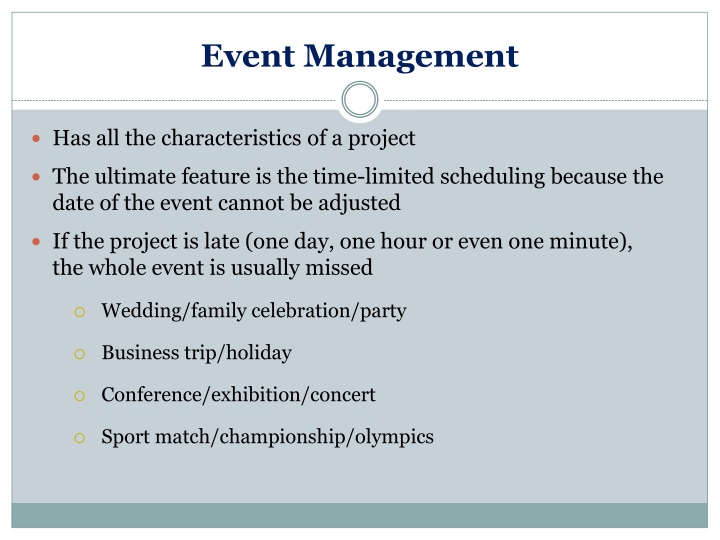 event management