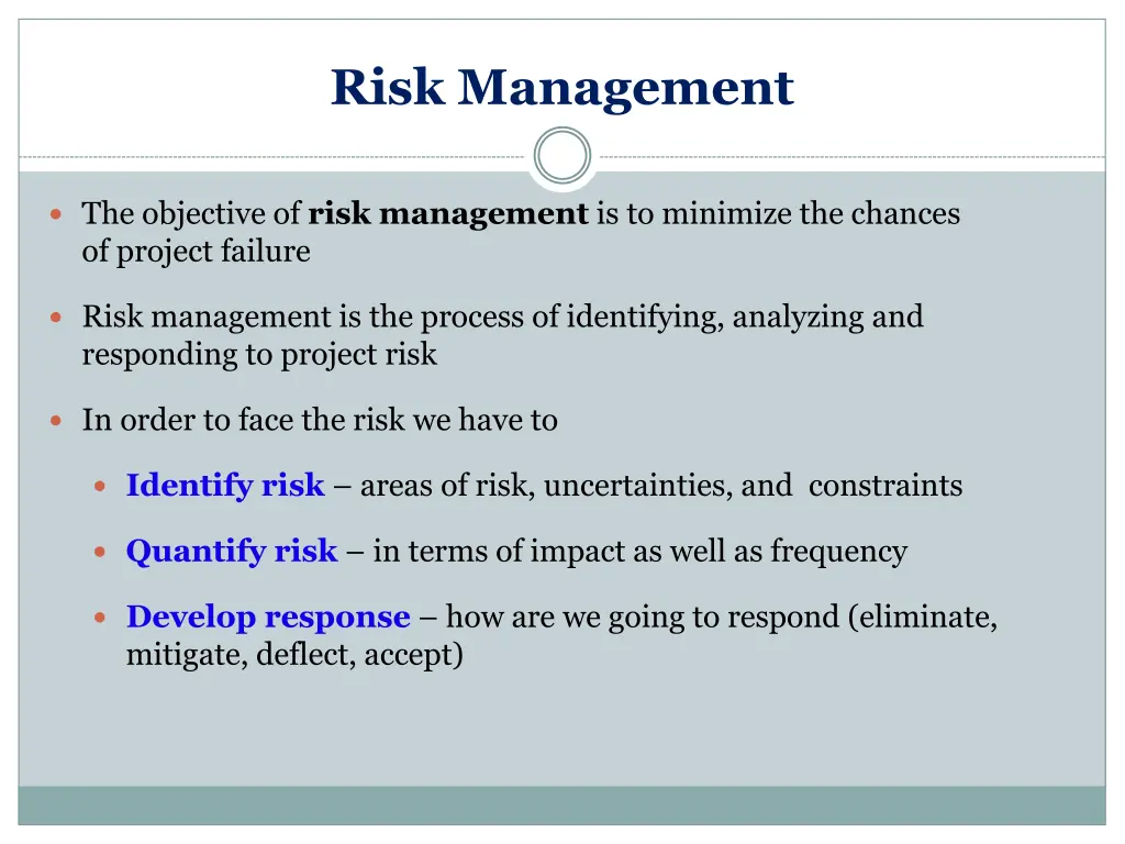 risk management 1