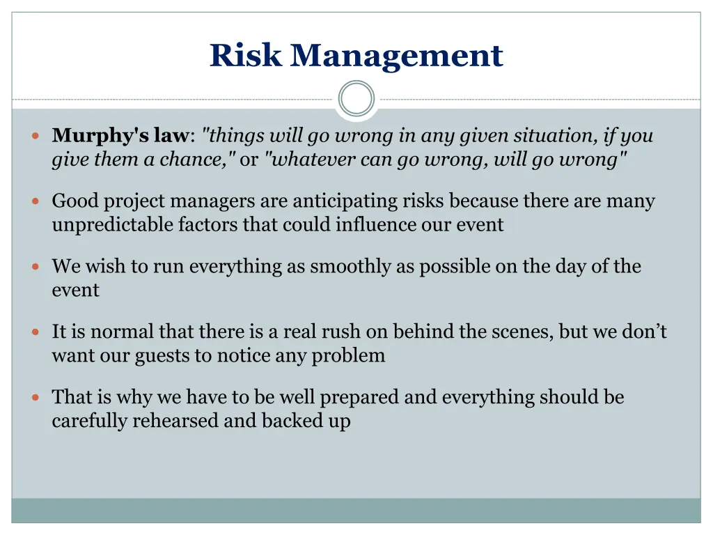 risk management