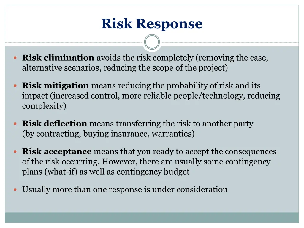 risk response