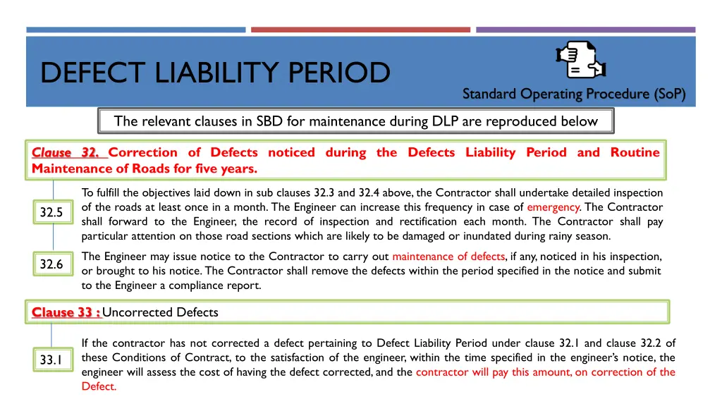 defect liability period 8