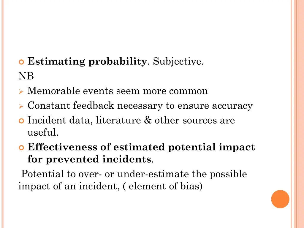 estimating probability subjective nb memorable