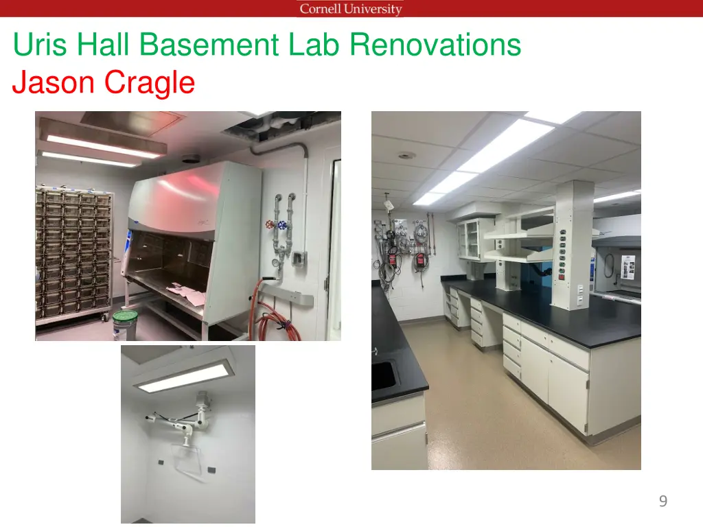 uris hall basement lab renovations jason cragle