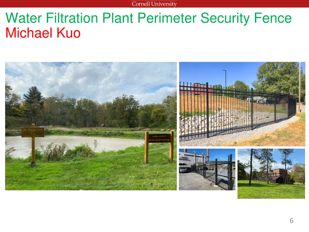 water filtration plant perimeter security fence