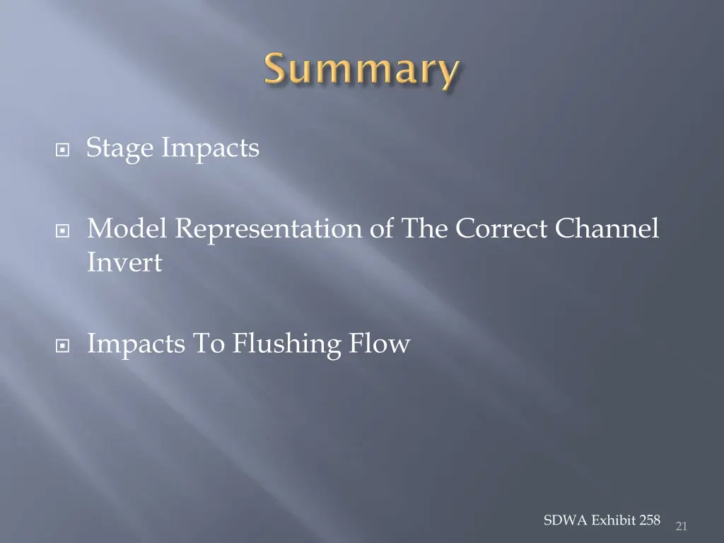 stage impacts