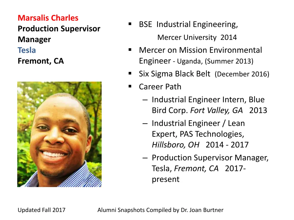 marsalis charles production supervisor manager