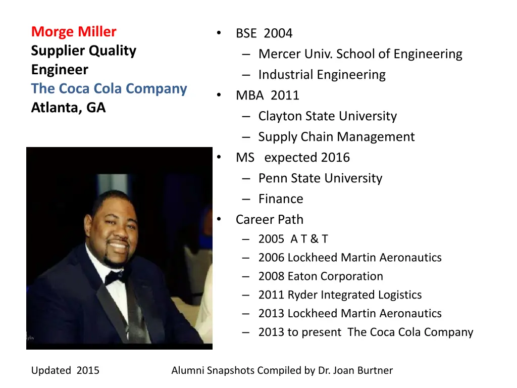 morge miller supplier quality engineer the coca