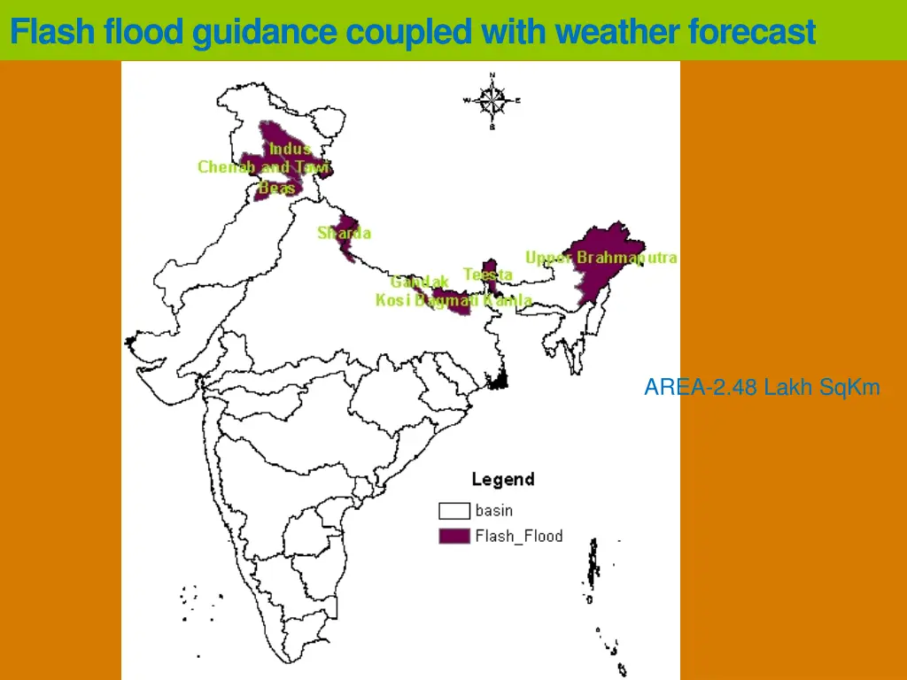 flash flood guidance coupled with weather forecast