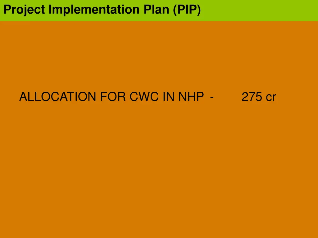 project implementation plan pip 1