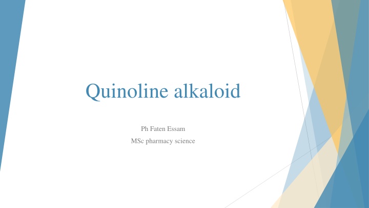 quinoline alkaloid