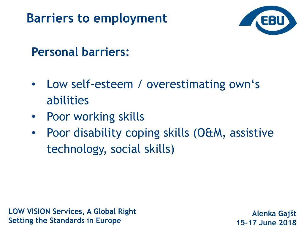 barriers to employment