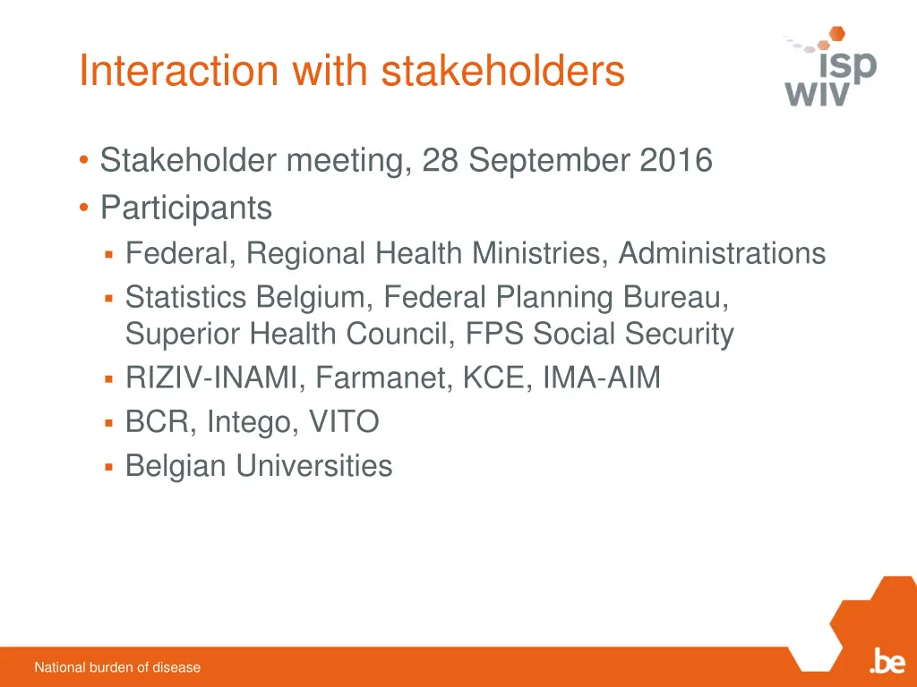 interaction with stakeholders