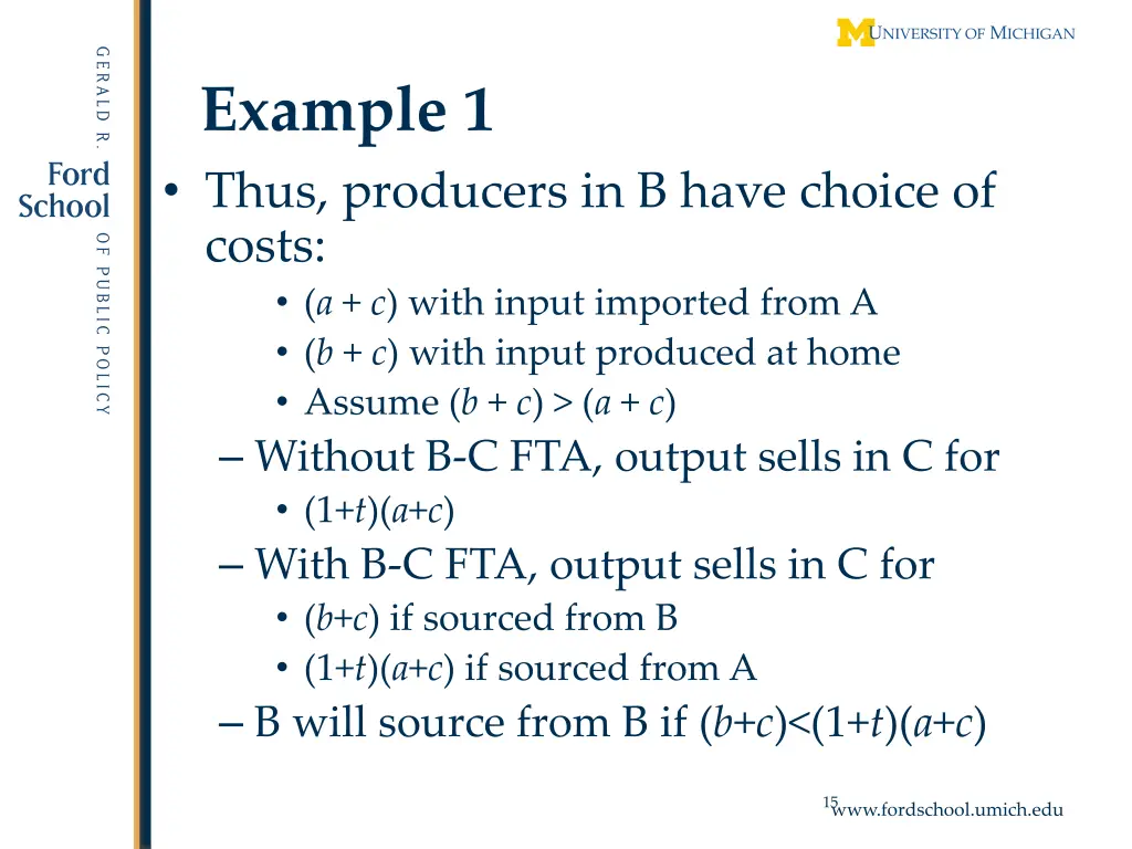 example 1 thus producers in b have choice