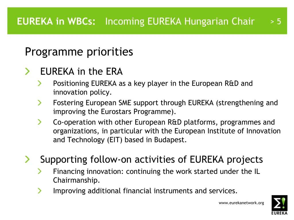 eureka in wbcs 3