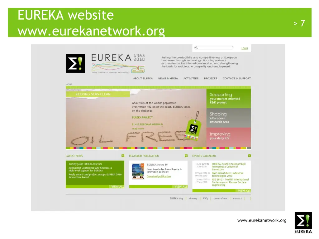 eureka website www eurekanetwork org