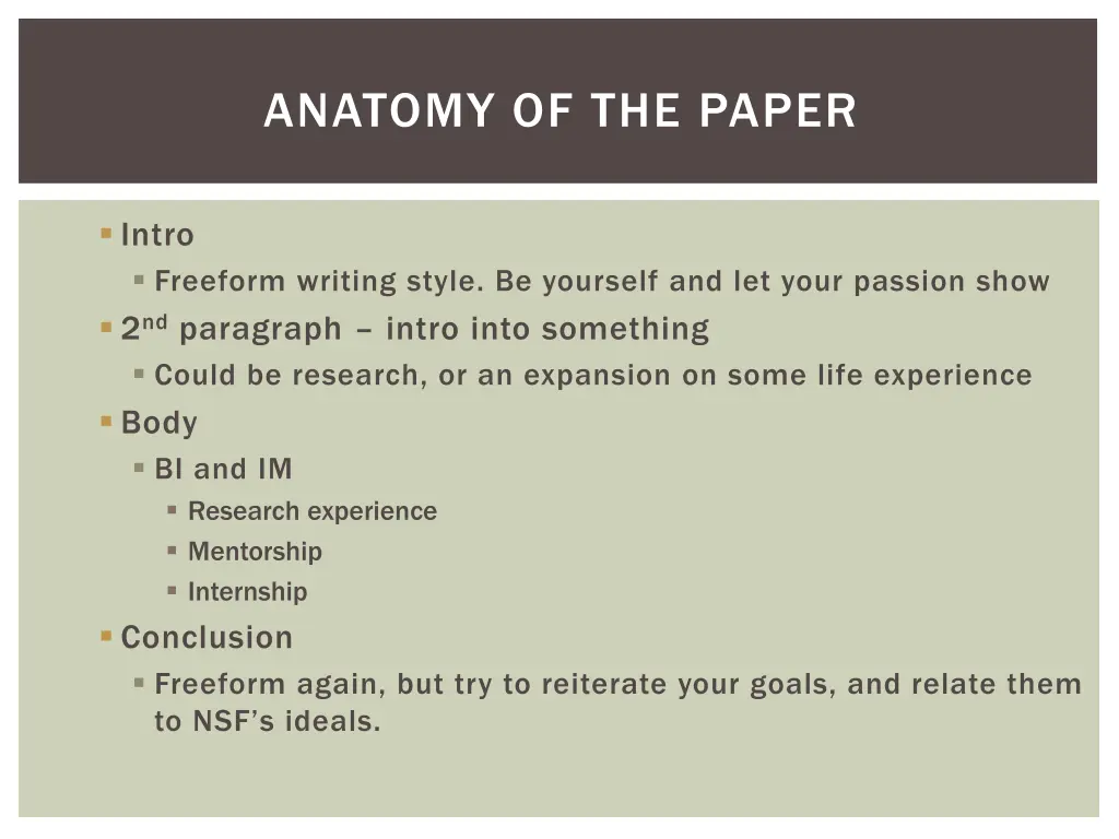 anatomy of the paper