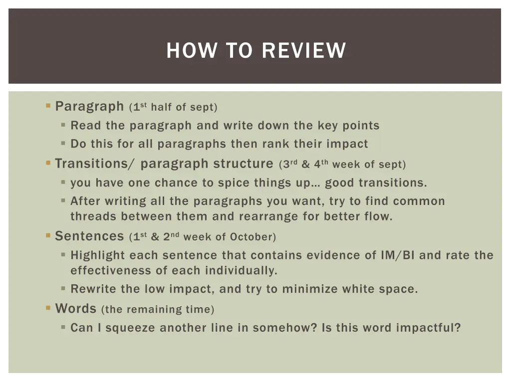 how to review